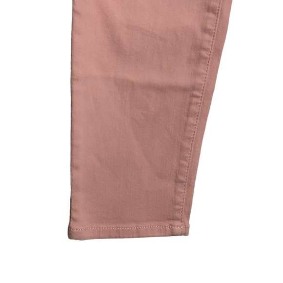 7FAM 7 For All Mankind Pale Baby Pink Salmon The Ankle Skinny Jeans 28 - Picture 4 of 16